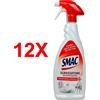 SMAC 12 X Smac Sgrassatore Disinfettante Trigger 650 Ml Elimina Batteri