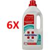 AMUCHINA 6 X Amuchina Additivo Liquido Bucato Igienizzante Con Ammorbidente1 Lt.