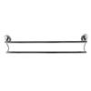 Cleafe PORTASCIUGAMANI PORTA ASCIUGAMANO DOPPIO CROMATO 60CM ACCESSORIO DA BAGNO 69197