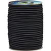 Corderie Italiane Corda elastica per teloni, camion, tendostrutture, colore nero, 8 mm - 5 mt