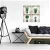 Ambiance Sticker Adesivi 3D | Adesivo murale adesivo da parete effetto 3D Bambù nei vasi neri - Adesivi da parete per camera da letto - Adesivi da parete 3D - Salone - Adesivi murali Trompe l'occhio | 60 x 60 cm