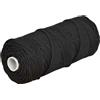 Corderie Italiane Treccia palamiti, cordino per palamito, colore nero, 2.5 mm - 100 mt