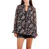 MOLLY BRACKEN camicia floreale voile nero/multicolor G943DN, canotta inclusa