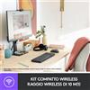 Logitech MK220 Combo Tastiera e Mouse Wireless Compatti per Windows, 2,4 GHz con