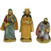 COSE DA CASA Set 3 Re Magi Presepe Melchiorre Gaspare Baldassarre Altezza max11 cm statuine