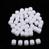 50x Round Edge Blank Dices D6 White D\u0026D RPG Party Gaming Gioco Dei Dadi