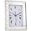 First Class OROLOGIO SVEGLIA 50° ANNIVERSARIO MATRIMONIO ARGENTO LEGNO BIANCO ER501/50OR