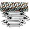 BETA - Set 13 Chiavi a Forchetta Doppie Cromate da 6x7 a 30x32 mm, Serie Chiavi Professionali per Serraggio Dadi e Bulloni Officina Meccanica e Manutenzione Industriale, 55/S13