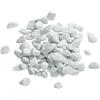 AMDGarden Ciottoli MARMO DI CARRARA decorazione terreno BIANCO PURO diam 7/15 ghiaia 25KG