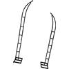Set di 2 archi per matrimonio doppi da 5,9 + 6,9 piedi, decorazioni robuste