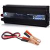 Inverter 2000W 12V 220V Trasformatore Auto Campeggio Barca PC Presa USB SG Cavi