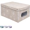Palucart [4 FANTASIE] SCATOLA PORTA BIANCHERIA 40x50x25 cm CONTENITORE PER ARMADIO - 2502