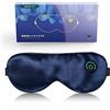 Bestur Hot Eye Mask USB Type-C Ricaricabile 100% Seta Leggera Sonno Regalo TI