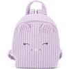 Franco Cosimo Panini MOFU MOFU - Mini Zaino in Velluto Ufficiale Mofu Mofu, con Spallacci Regolabili, Elementi 3D e Ricami, Pratica Chiusura a Zip, 16,5x22,5hx10 cm