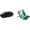 Logitech MX Anywhere 3S for Mac, mouse wireless Bluetooth compatto, 8000 DPI su qualsiasi superficie, Flip Folio, custodia con tastiera per iPad Pro (M4), iPad Air da 11 pollici (M2 e M3), ITA QWERTY