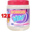 Gomgel 12 X Gomgel Ultra Fix 1000ml Wow Tappo Rosse Gel Effetto Bagnato