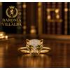 ANELLO PANTERA COCKTAIL IN ORO GIALLO 18 KT. TIT. 750 CON OCCHI SMERALDO