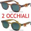 MOSCOT 2 PAIA OCCHIALI DA SOLE UOMO JOHNNY DEPP VERDE STILE MOSCOT Ottima qualità promo