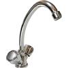 MAGITAL RUBINETTO MISCELATORE CON MANOPOLE CUCINA CANNA GIREVOLE H. CM. 22 OTT. CROMATO