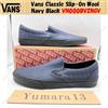 Vans Classic Slip-On Lana Navy Nero VN000BVZNGV Taglia Uomo