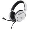 Trust GXT 498 Forta Auricolare Cablato A Padiglione Giocare Nero, Bianco