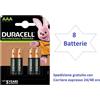 Duracell 8 MINISTILO AAA RICARICABILI DURACELL 900 mAh duralock PRONTE x USO più potenti