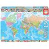 Educa Borras 18500 Map of The World with Flags 1500 Piece Jigsaw Puzzle, Multico
