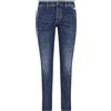 Roy Roger's - Jeans denim scuro tasca a filo new elias harlem denim slim fit per