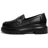 IGI&CO SCARPE DONNA MOCASSINI COLLEGE LEGGERI CON ACCESSORI 8663800 NERO PELLE