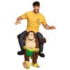 Boland 88115 - Costume divertente scimmia, taglia unica per adulti, unisex, costume di peluche, costume da scimmia, Carnevale, Carnevale, Fastnacht, festa a tema