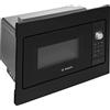 Bosch BFL523MB3 Serie 2 Microonde da Incasso, 38 x 50 cm, 800 W, Piatto Rotante 27 cm, Cerniera Porta Sinistra, AutoPilot 7 7 Programmi Automatici Supporto Pulizia Display LED Touch Nero