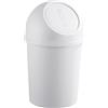helit H2401082 - Cestino a pressione "the flip" 6 L grigio chiaro