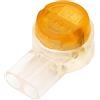IDEAL Industries, Inc. 86-955 IDC UY2 Connettore Jellybean a 2 fili, connettori di testa a 2 fili per filo di rame solido a conduttore singolo da 19-26 AWG, giallo, confezione da 100