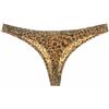 Donna Seamless Mutandine Slip Tanga Perizoma Leopardato Ghiaccio Seta Vita Bassa