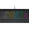 CORSAIR K55 RGB PRO- Layout: PT-PT - Luce di sfondo RGB dinâmica, sei tasti macro con integrazione del software Elgato Stream Deck; resistente a poeira e rispingos IP42, riposo per impulsi