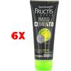 Fructis 6 X Fructis Style Gel Hard Cemento Tubo 200 Ml. Fissaggio 10