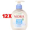 Nidra 12 X Nidra Sapone Latte Liquido Mani Idratante Con Proteine Del Latte Dispenser