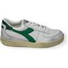 Diadora Heritage Mi Basket Low Used Sneakers Uomo Scarpe Casual Pelle