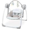 Ingenuity Altalena Portatile Comfort 2 Go - Endless Bloom - 6 Velocità - 10 Melodie - 2 Giocattoli - 0-9M