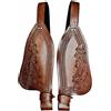 il mio cavallo SET PARAFANGHI WESTERN IN PELLE SELLA CAVALLO WESTERN COPPIA PARAFANGHI DI RI...
