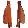 Senza marchio SET PARAFANGHI SELLA CAVALLO WESTERN RICAMBIO COPPIA PARAFANGHI VERA PELLE LI...