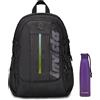 Invicta Zaino Ufficio Invict-Act Plus Led, Nero, Doppio Scomparto Con Tasca PC,