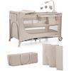 Kinderkraft JOY 2 ACC, Lettino Da Viaggio 3 in 1, Lettini per Neonati, Lettino p