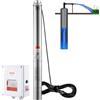 VEVOR Pompa Acqua Sommergibile Pozzi Profondi Acciaio Inox 2200W 9,8 m³/ h 144 m