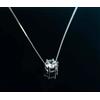 1,00 CT. COLLANA PUNTO LUCE IN ORO 18 KT. TIT. 750 CON BRILLANTE.
