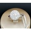ANELLO COCKTAIL TOPPA PAVE' IN ORO BIANCO 18 KT TIT 750 CON PAVE' DI DIAMANTI