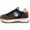 LUMBERJACK SCARPE UOMO SNEAKERS LEGGERE CON GOMMA ALTA DUST BLU BROWN