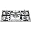 LA GERMANIA P7101D9X19 PIANO COTTURA A GAS INOX 5 FUOCHI 75 CM GRIGLIE IN GHISA