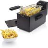 PRINCESS Friggitrice Elettrica 3 Litri Max 190 C° Vasca in Acciaio Nero 182727 PRINCESS