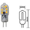 TrAdE Shop Traesio LAMPADINA 12 LED SMD G4 1,8 WATT 12V LUCE CALDA FREDDA NATURALE FARETTO